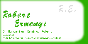 robert ermenyi business card